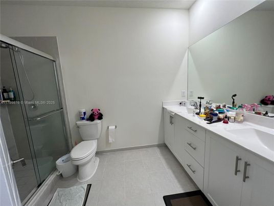 Bathroom, Dual Sink Vanities, Glass Shower, Interior