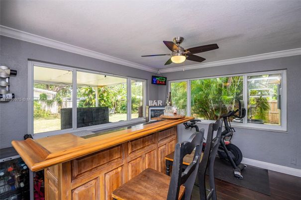 Fitness Equipment, Interior, Wood Texture Flooring