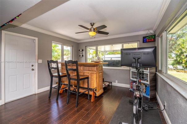 Dining room, Interior, Wood Texture Flooring