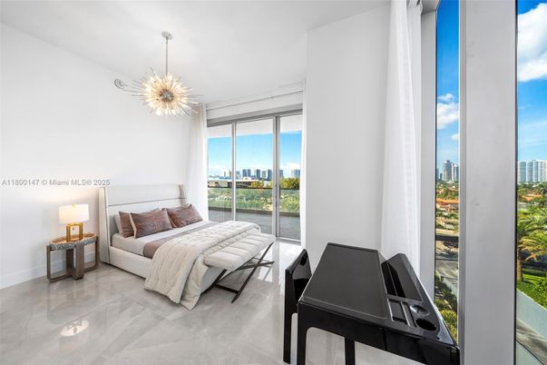 Bedroom, Interior, Pendant Lights, Piano