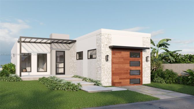Attached, Backyard, Exterior, Facade, Modern