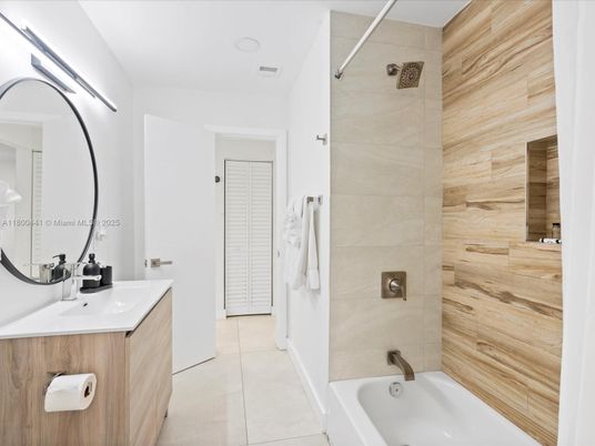 Bathroom, Dual Sink Vanities, Interior, Wooden Walls