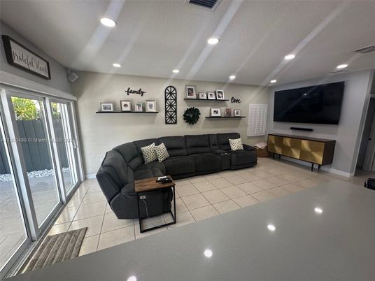 Interior, Living room, Recessed Lighting