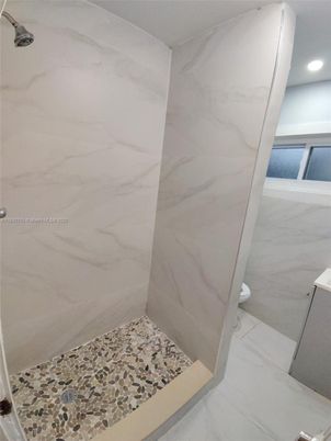 Bathroom, Interior, Marble Walls, Recessed Lighting