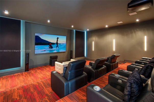 Home Theatre Room, Interior, Projection Screen, Recessed Lighting, Theatre Room