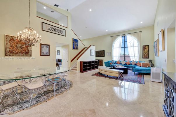 Chandelier, Dining room, Fireplace, Interior, Living room, Recessed Lighting