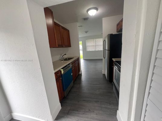 Interior, Kitchen, Wood Texture Flooring