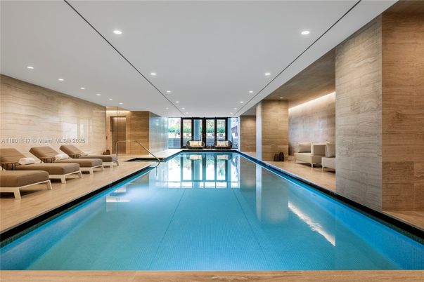 Interior, Pool, Recessed Lighting, Wooden Walls