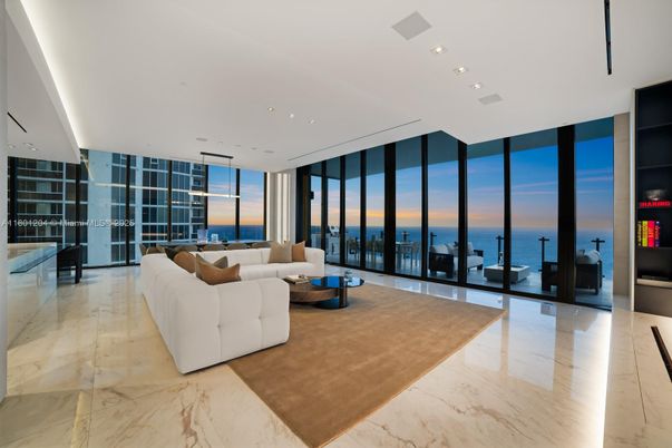Interior, Living room, Marble, Recessed Lighting, Water