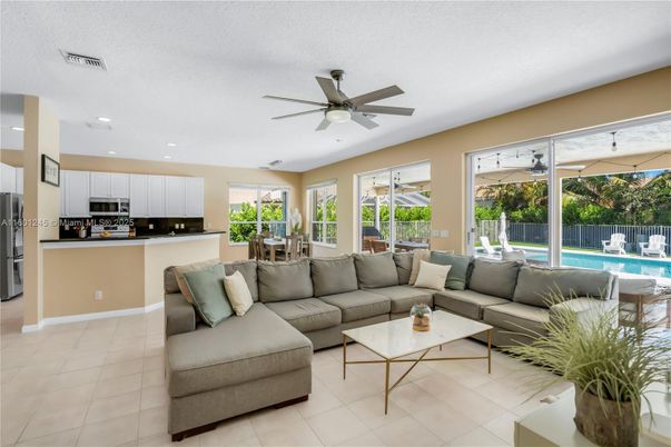 Dining room, Interior, Kitchen, Living room, Recessed Lighting, Stainless Steel Appliances