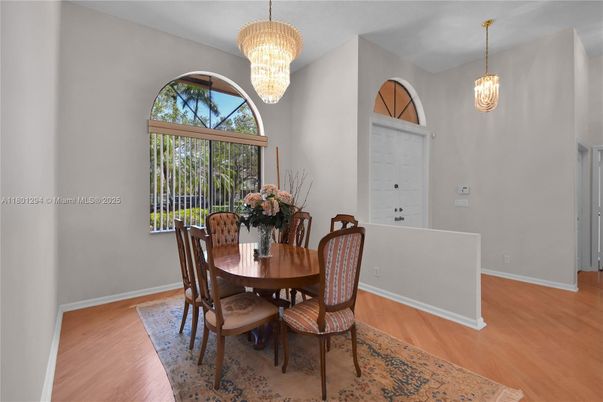 Chandelier, Dining room, Interior, Pendant Lights, Wood Texture Flooring