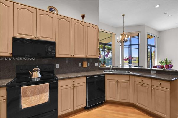 Chandelier, Interior, Kitchen, Pendant Lights, Recessed Lighting, Wood Texture Flooring