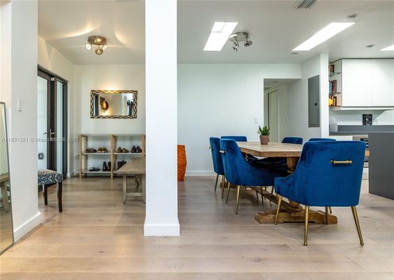 Dining room, Interior, Wood Texture Flooring