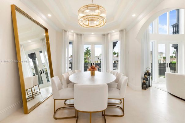 Chandelier, Dining room, Interior, Recessed Lighting