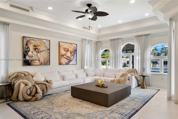 Interior, Living room, Recessed Lighting