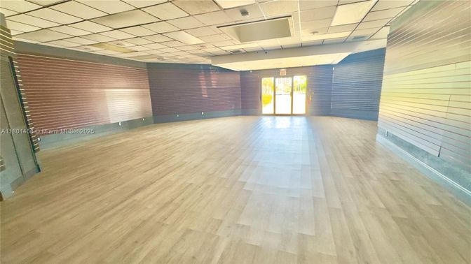 Empty room, Interior, Stone Walls, Wood Texture Flooring