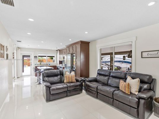 Interior, Kitchen, Living room, Recessed Lighting