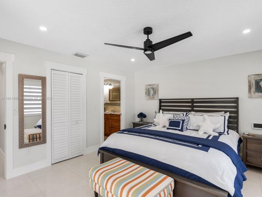 Bedroom, Interior, Recessed Lighting