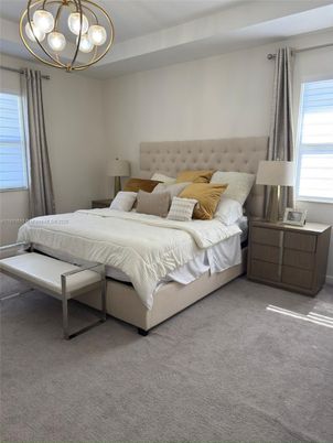 Bedroom, Interior, Pendant Lights