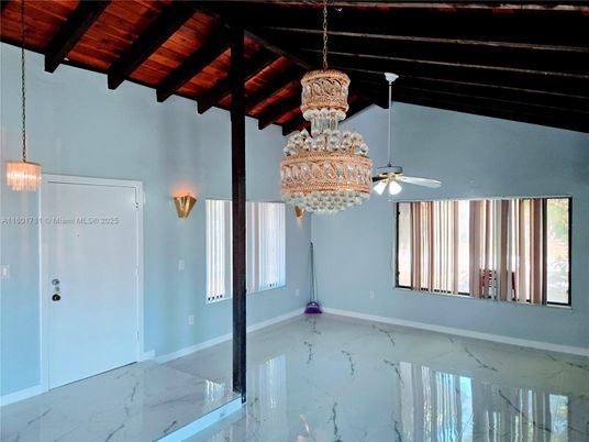 Chandelier, Empty room, Interior, Marble, Wooden Beams, Wooden Ceilings