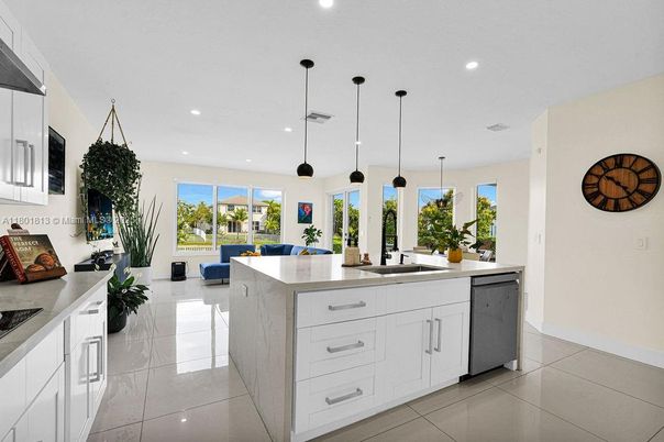Interior, Kitchen, Pendant Lights, Recessed Lighting