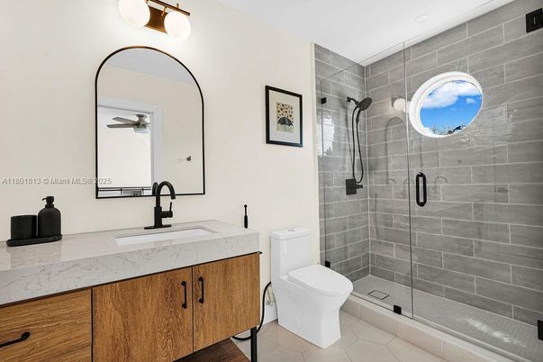 Bathroom, Glass Shower, Interior
