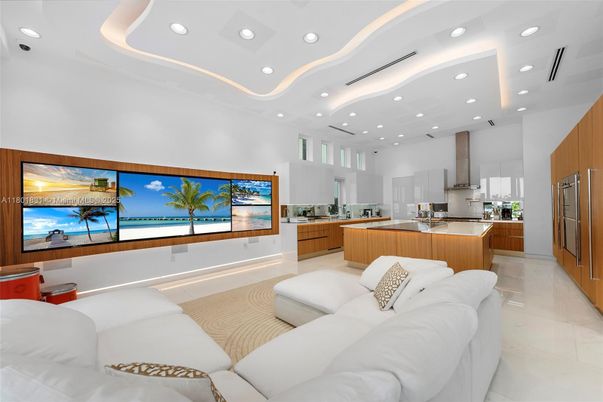 Interior, Kitchen, Living room, Recessed Lighting