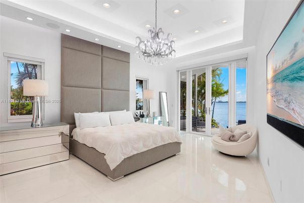 Bedroom, Chandelier, Interior, Recessed Lighting, Water