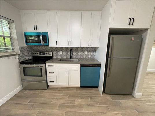 Interior, Kitchen, Wood Texture Flooring