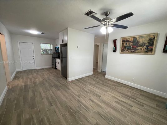 Empty room, Interior, Kitchen, Wood Texture Flooring