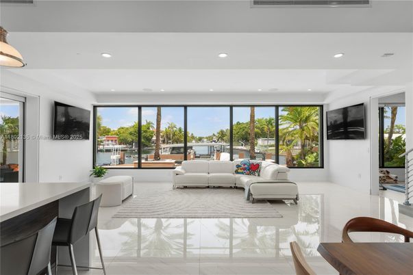 Interior, Living room, Marble, Recessed Lighting, Water