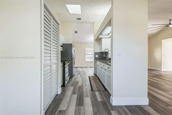 Interior, Kitchen, Wood Texture Flooring