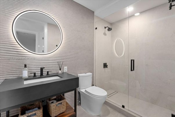 Bathroom, Glass Shower, Interior