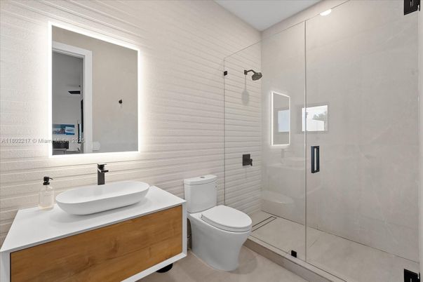 Bathroom, Glass Shower, Interior