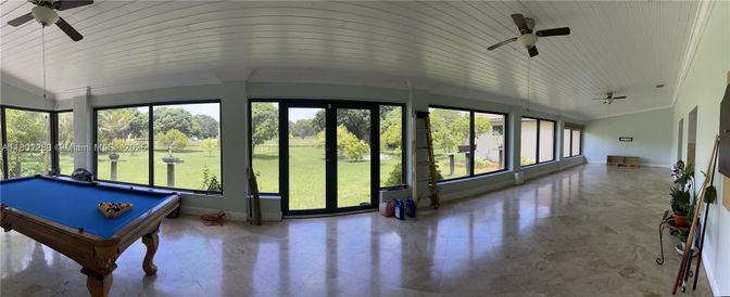 Billiard Table, Game Room, Interior, Sun Room