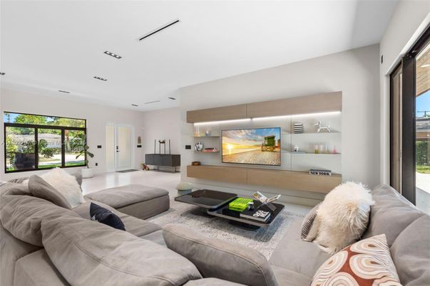 Interior, Living room, Recessed Lighting