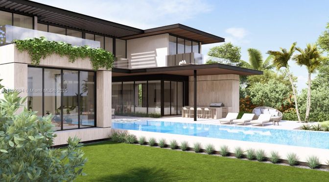 Backyard, Exterior, Facade, Pool, Modern