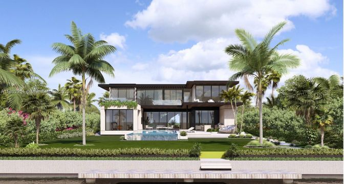 Backyard, Exterior, Facade, Pool, Modern