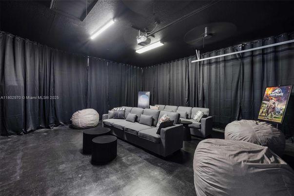 Interior, Projection Screen, Theatre Room