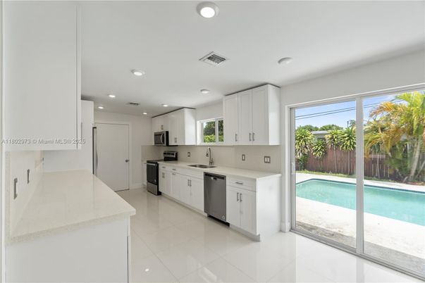 Interior, Kitchen, Recessed Lighting, Stainless Steel Appliances