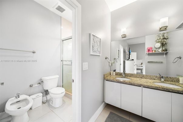 Bathroom, Dual Sink Vanities, Glass Shower, Interior