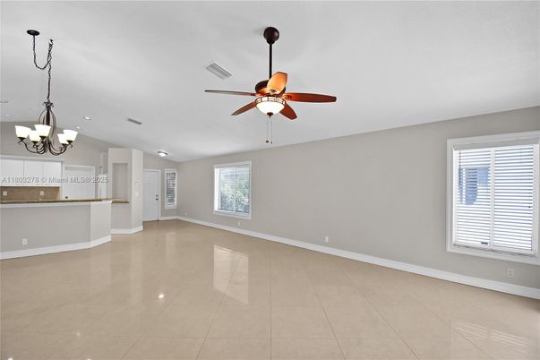 Chandelier, Empty room, Interior, Recessed Lighting