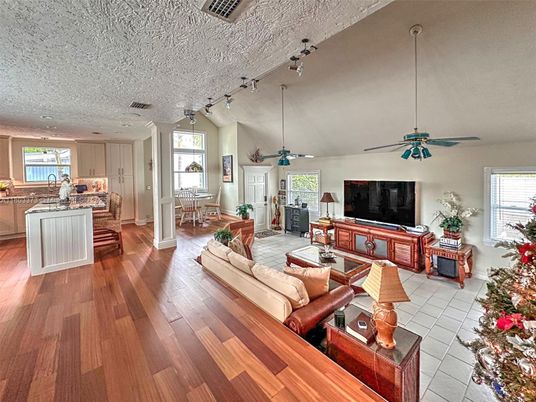 Dining room, Interior, Kitchen, Living room, Wood Texture Flooring