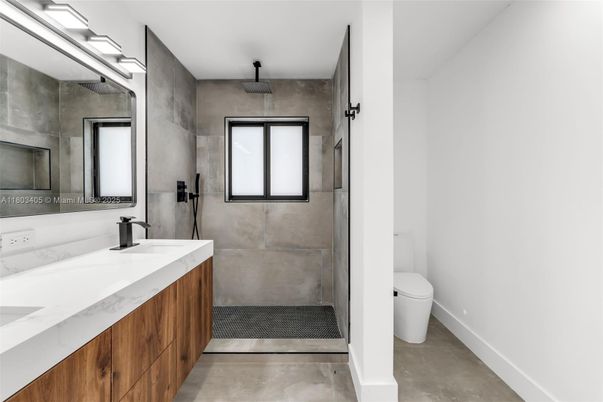 Bathroom, Dual Sink Vanities, Glass Shower, Interior