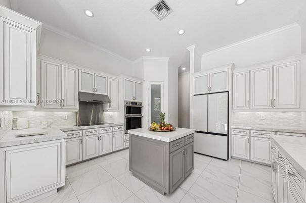 Interior, Kitchen, Marble, Recessed Lighting