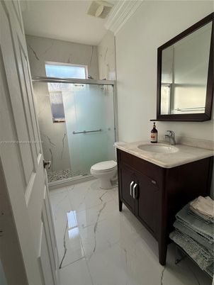 Bathroom, Glass Shower, Interior, Marble, Marble Walls