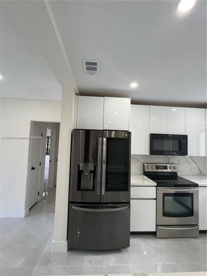 Interior, Kitchen, Recessed Lighting, Stainless Steel Appliances