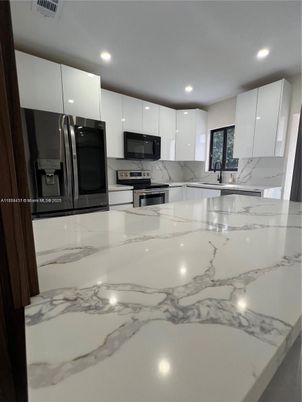 Interior, Kitchen, Recessed Lighting, Stainless Steel Appliances