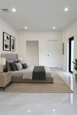 Bedroom, Interior, Recessed Lighting