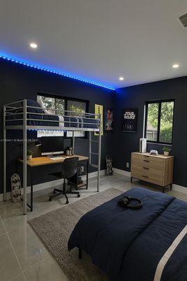 Bedroom, Home Office, Interior, Recessed Lighting